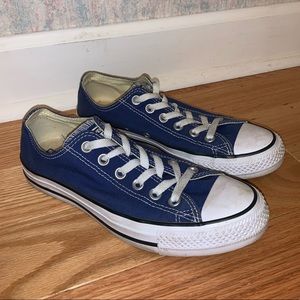 Blue Low Top Converse/Chuck Taylor’s